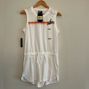 Nike Womens Workout Fitness Romper White Size Small